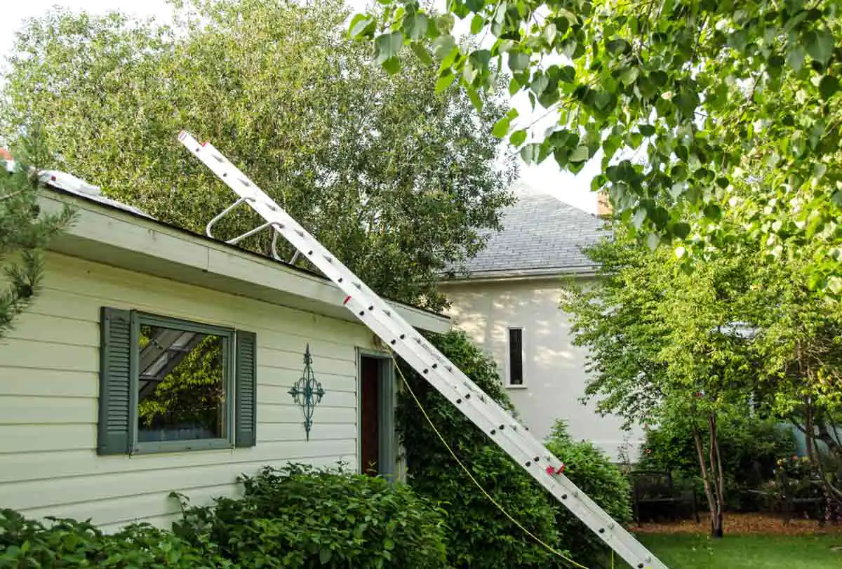 Professional Roof Restoration In Progress With Expert Workers In St. Cloud