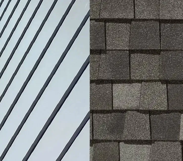 roofing material choices metal shingle asphalt