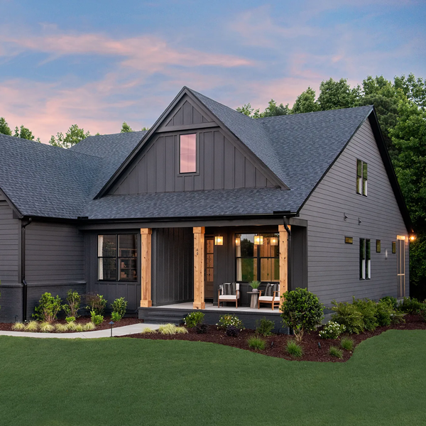 dark modern siding